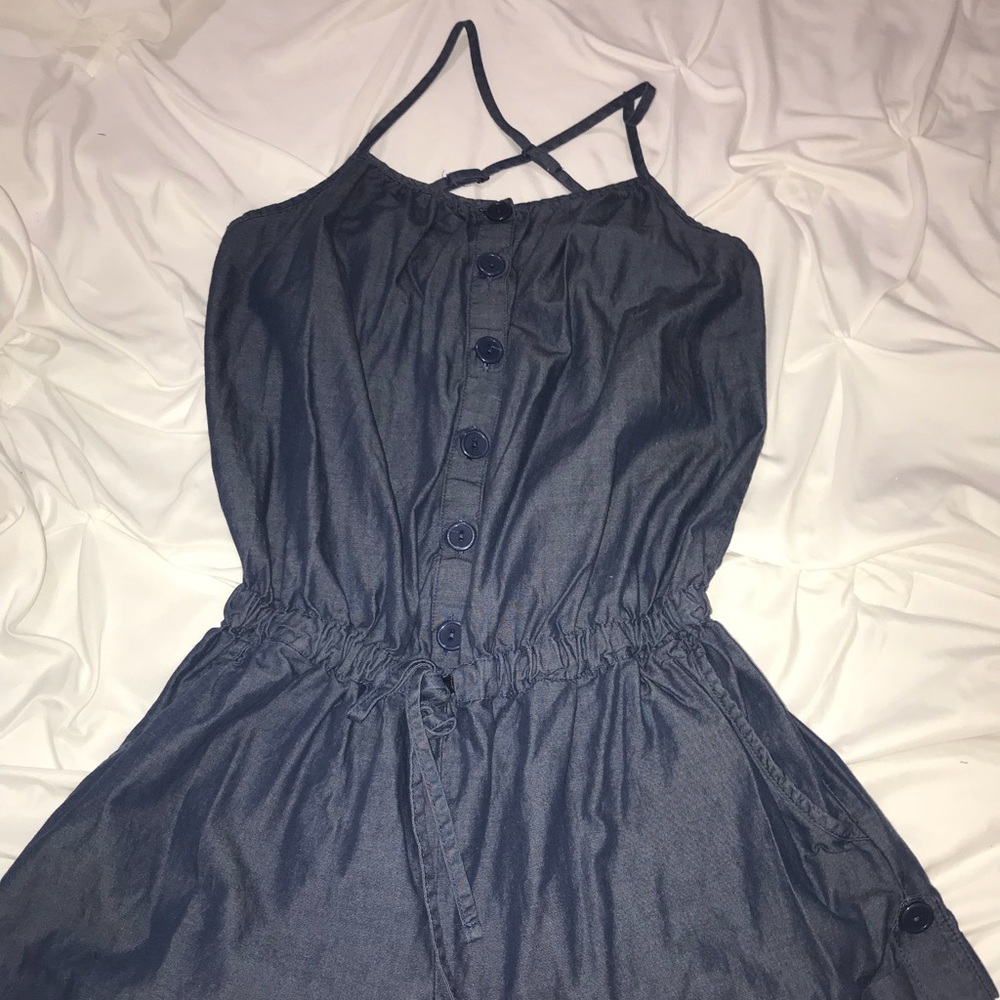 Denim romper
